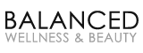 The Balanced Wellness & Beauty logo for the scrolling header of the site